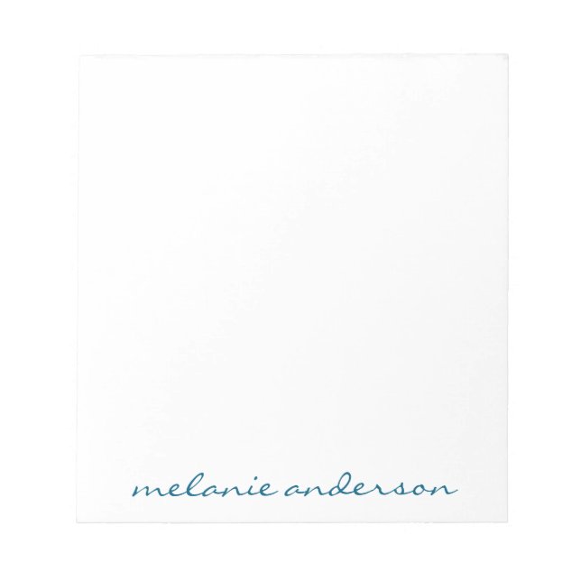 Personlig Anteckningsblock skript Namn Feminine Gi (Framsida)