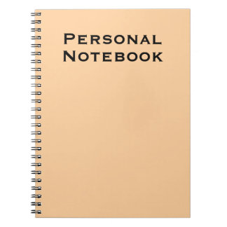 Personlig anteckningsbok journal