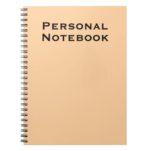 Personlig anteckningsbok journal (Framsidan)
