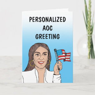 Personlig AOC gratulationskort Kort