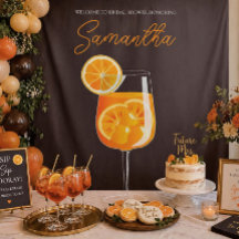 Personlig Aperol Spritz Bröllopsfest Bakgrundsskär