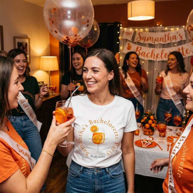 Personlig Aperol Spritz Systerfest T Shirt (Skapare uppladdad)