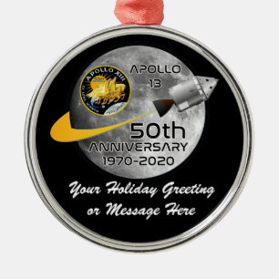 PERSONLIG Apollo 13-50 år Julgransprydnad Metall