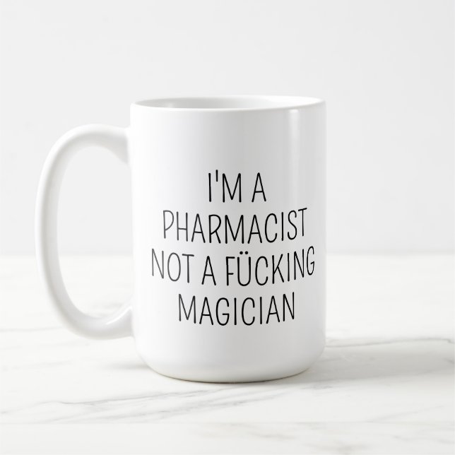 Personlig apotekar-mugg, Rolig anpassad apotekarpr Kaffemugg (Vänster)