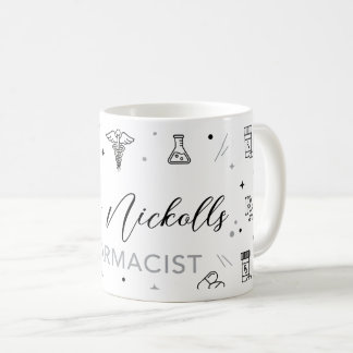 Personlig apotekarens mugg | Elegant handskriven 
