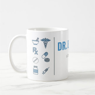 Personlig apotekarmugg | Modern delad layout  Kaffemugg