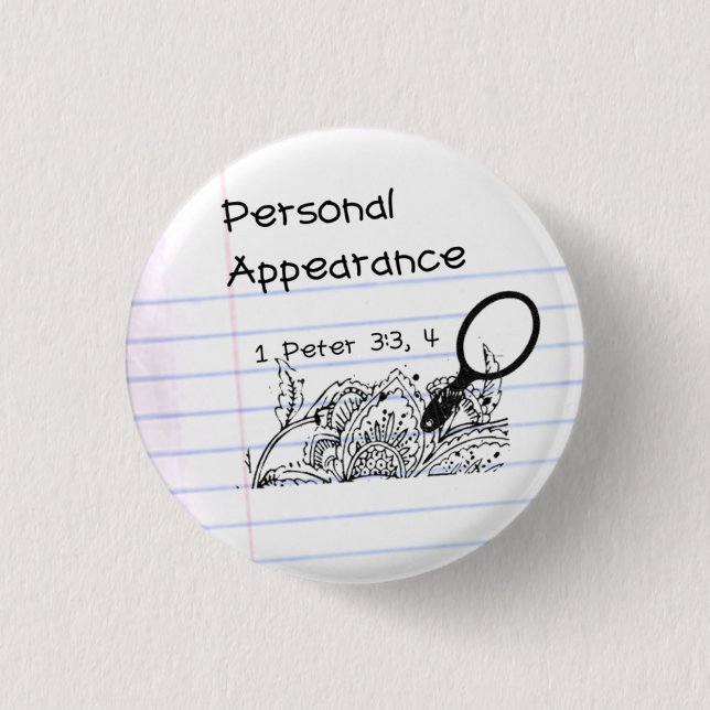 Personlig Apperanceee pinnn Knapp (Framsida)