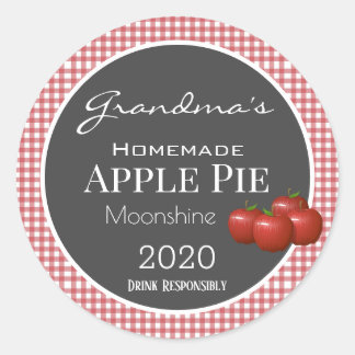 Personlig Apple Paj Moonshine-kontrollerad etikett
