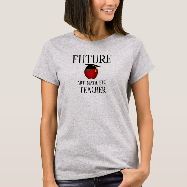 Personlig Apple Studenten Future Teacher Tröja (Framsida)