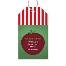 Personlig Apple Teacher Gift-Märkre