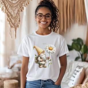 Personlig April Birth Month Garden Gnome T Shirt