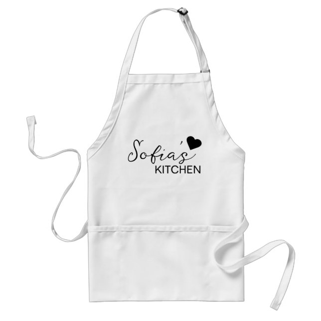 Personlig Apron, Anpassat namn Apron, Anpassa Förkläde (Framsidan)