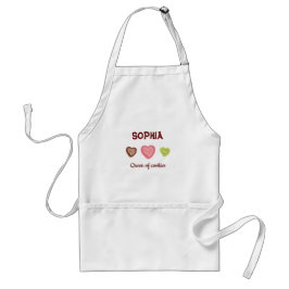 Personlig Apron for Pastry Chef / Cookie Baker Förkläde