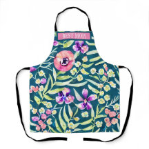 Personlig Apron Summer och Boho Botanical