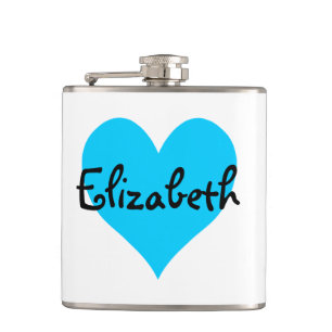 Personlig Aqua Blue Heart Fickplunta