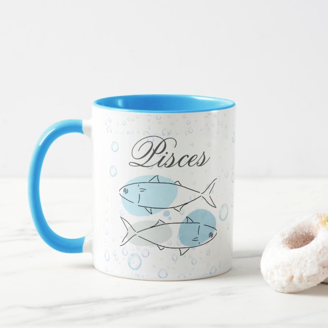 Personlig Aqua Essence Pisces Mugg (Med munk)