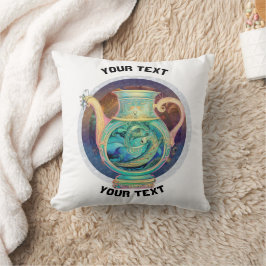 PERSONLIG Aquarius ZODIAC SIGN Kudde