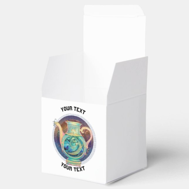 PERSONLIG Aquarius ZODIAC SIGN Presentaskar (Öppnad)