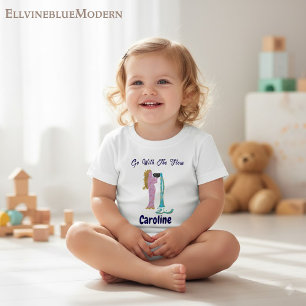Personlig Aquarius Zodiak Impressionistisk Småbarn T Shirt