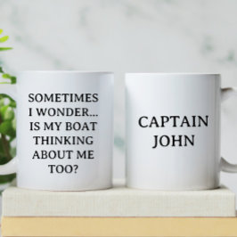 Personlig är mitt inledande tänkande | Funny Boati Kaffemugg