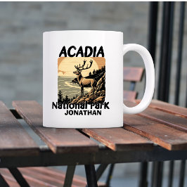 Personlig Arcadia nationalpark Camping Kaffemugg