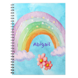 Personlig Arch Rainbow Spiral fotopatbok Anteckningsbok