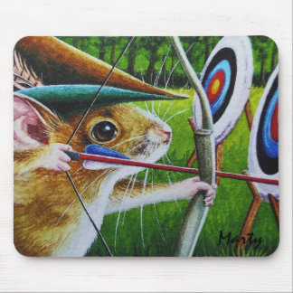 Personlig Archery Camp Mouse Bow & Arrow Art Musmatta