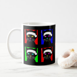 Personlig Arg Bored Black Cat-jul Kaffemugg