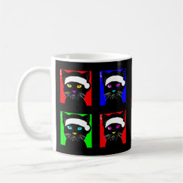 Personlig Arg Bored Black Cat-jul Kaffemugg