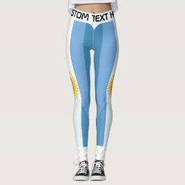 Personlig Argentina Fotbollsfan Leggings