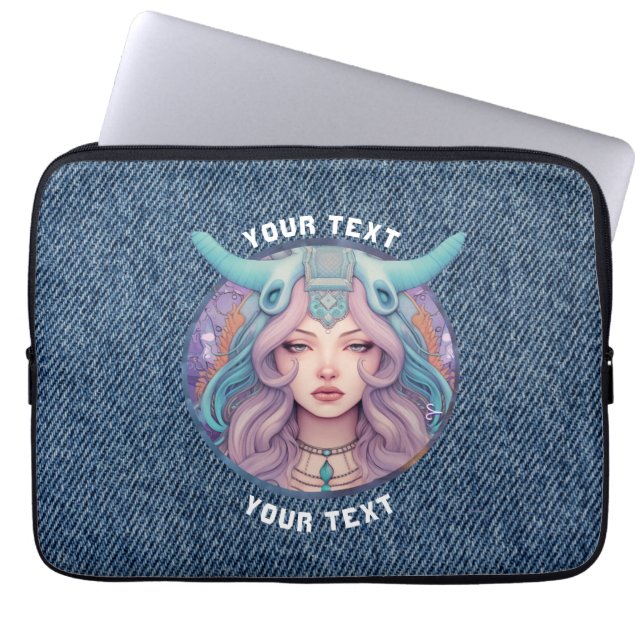 PERSONLIG ARIES ZODIAC SIGN LAPTOP FODRAL (Framsidan)