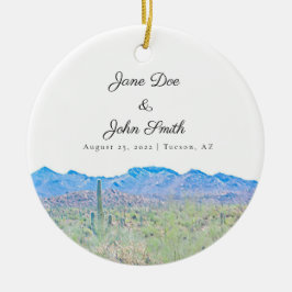 Personlig Arizona Desert Julgransprydnad Keramik