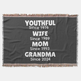 Personlig Års Ungdomlig Fru Mamma Mormor, Filt