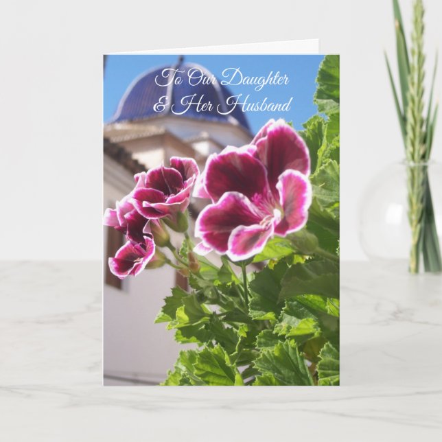 Personlig årsdag kyrka dotter make kort (Framsida)