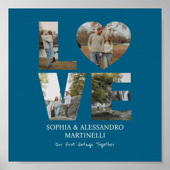 Personlig årsdagsfoto poster (Framsidan)