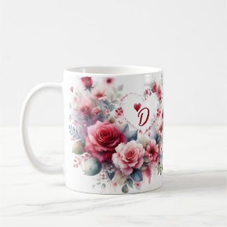 Personlig-årsjubileum med hjärtan kaffemugg