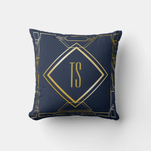 Personlig Art Deco Cushion / Pillow Kudde