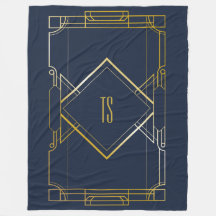 Personlig Art Deco Fleece Blanket