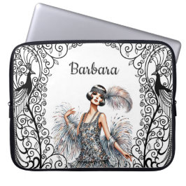 Personlig Art Deco Laptop Fodral