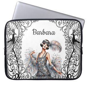 Personlig Art Deco Laptop Fodral