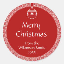 Personlig Art nouveau Retro julprydnad