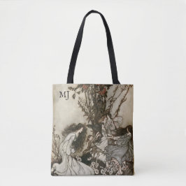 Personlig Arthur Rackham Älvor Fantasy Tote Tygkasse