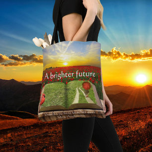 Personlig Artistic Best Teacher Tote Bag Tygkasse