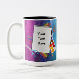 Personlig Artsy Craft levererar Rainbow Mugg
