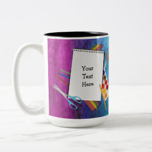 Personlig Artsy Craft Supplies Mugg 2