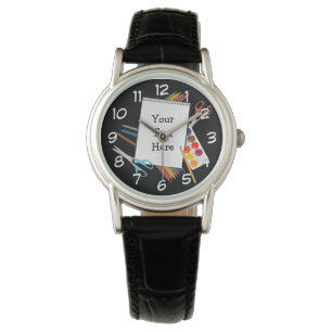 Personlig Artsy Craft Supplies Wrist Watch 2 Armbandsur
