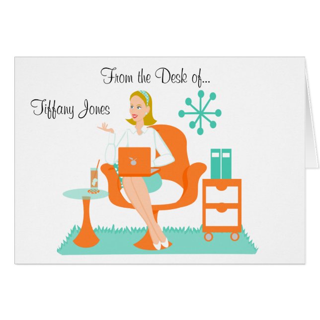 Personlig assistent hälsningskort (Framsidan Horizontal)