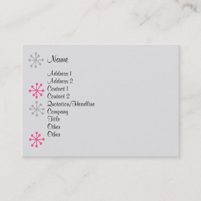 Personlig assistent visitkort (Framsida)