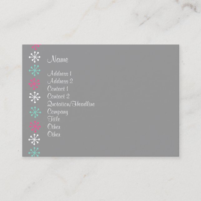 Personlig assistent visitkort (Framsida)