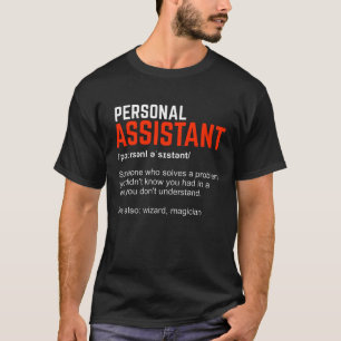 Personlig assistentdefinitionsgåva t shirt